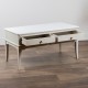 Monroe coffee table with marble top stone