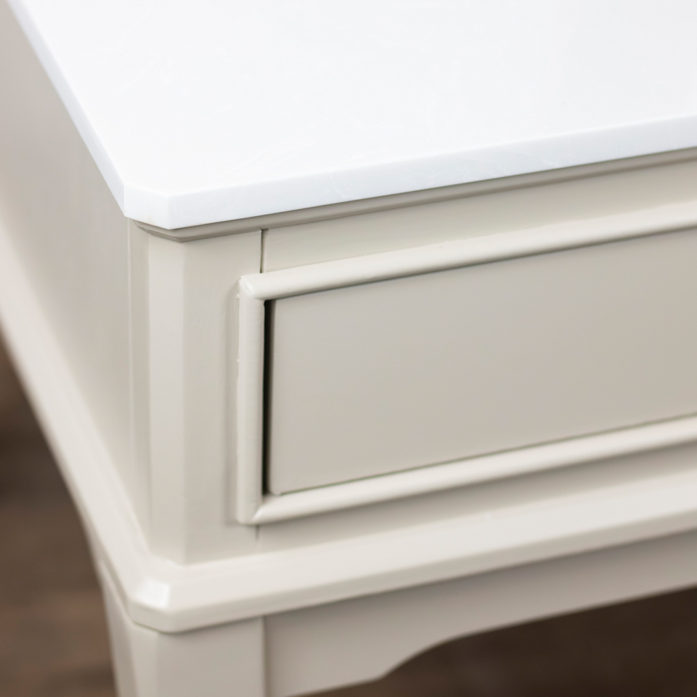 Monroe coffee table with marble top stone