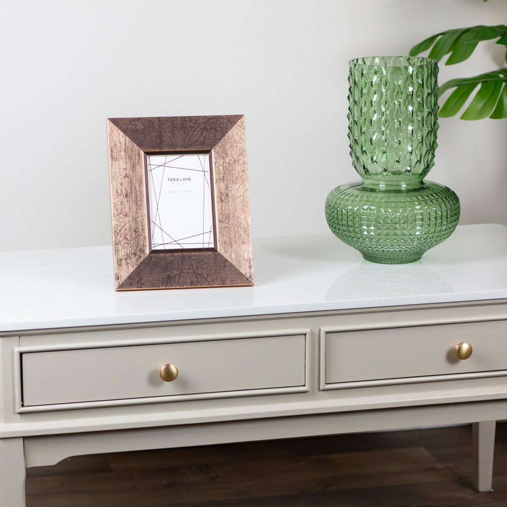 Monroe coffee table with marble top stone