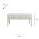 Monroe coffee table with marble top stone