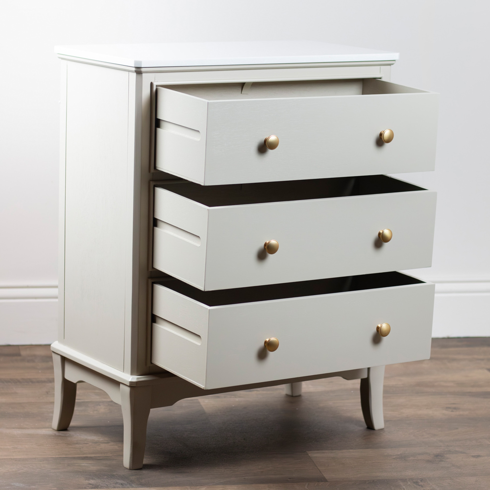 Monroe large 3 dr locker with marble top stone