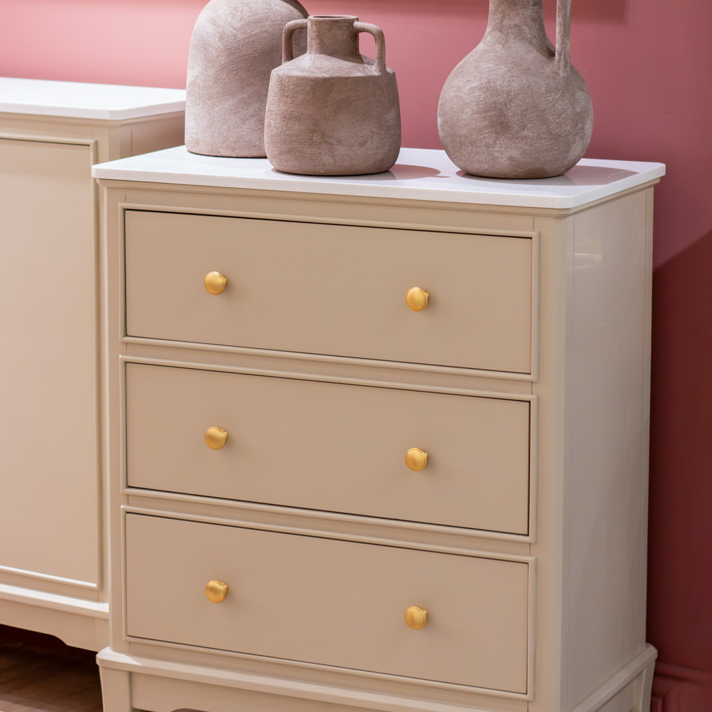 Monroe large 3 dr locker with marble top stone