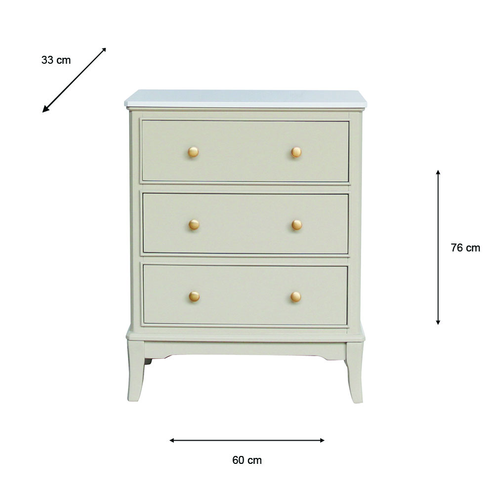 Monroe large 3 dr locker with marble top stone