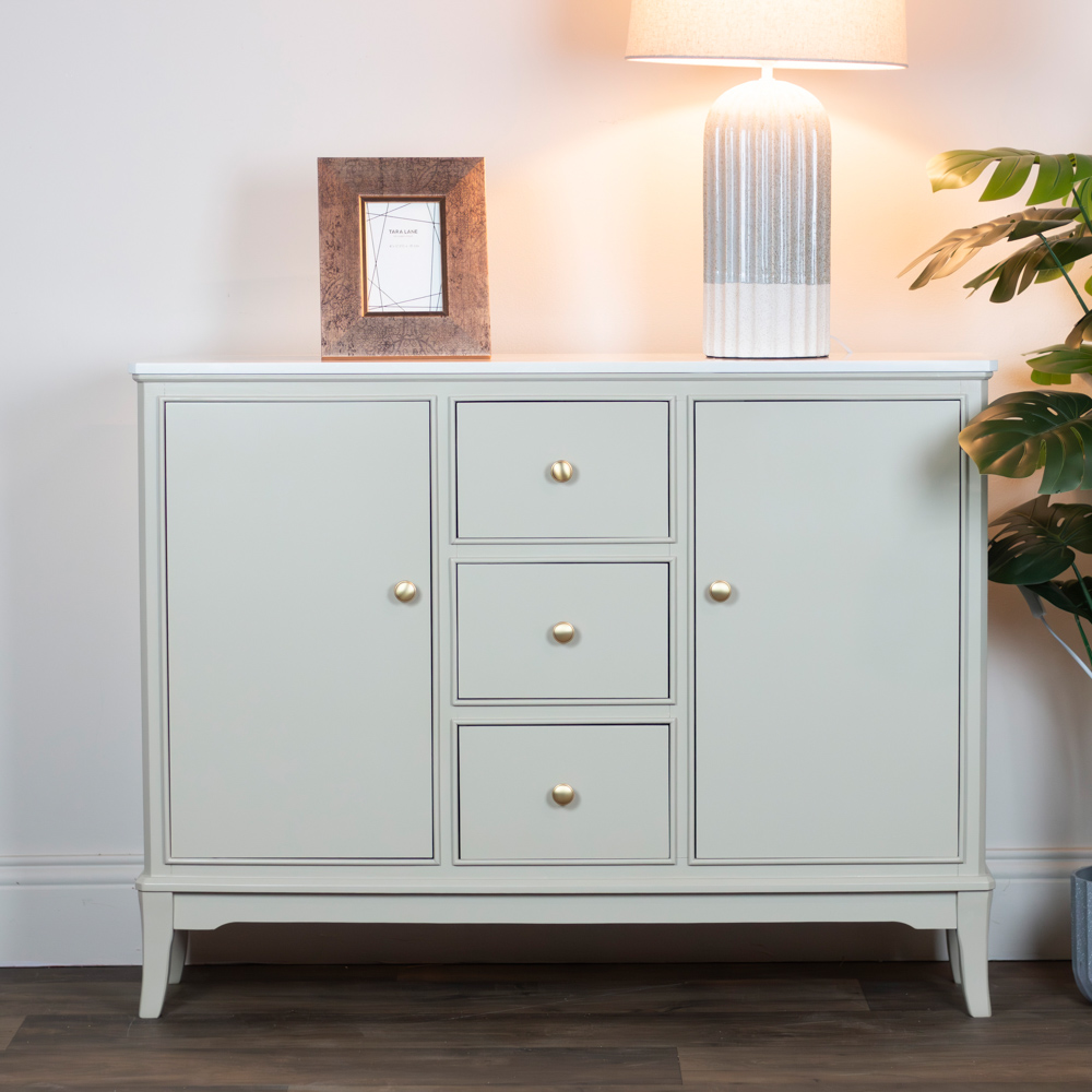 Monroe sideboard with marble top stone