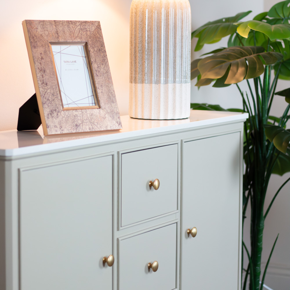 Monroe sideboard with marble top stone