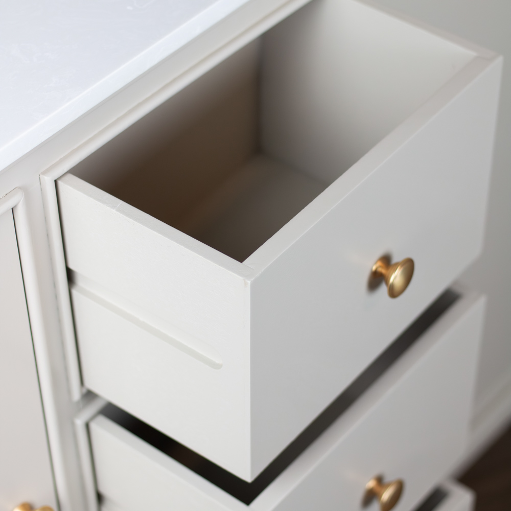 Monroe sideboard with marble top stone