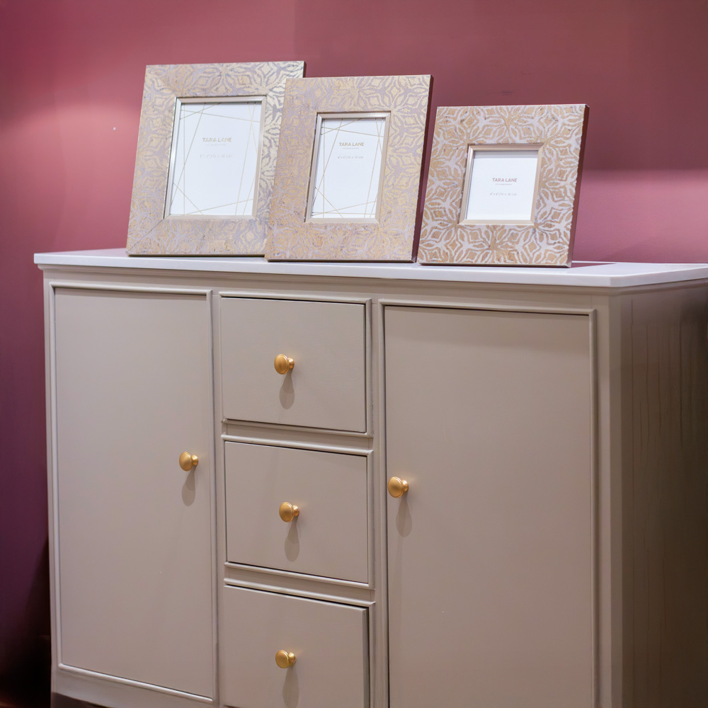 Monroe sideboard with marble top stone