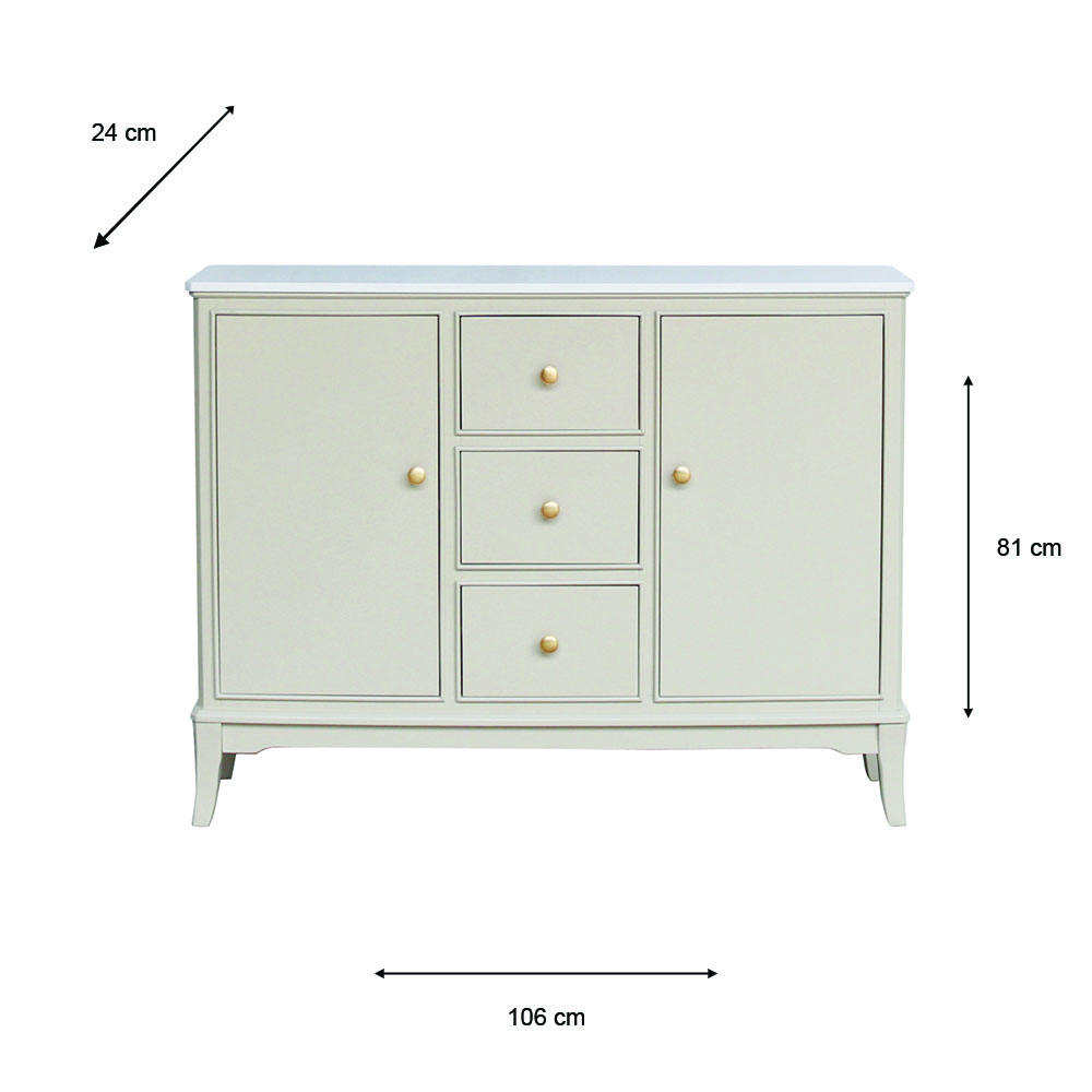 Monroe sideboard with marble top stone