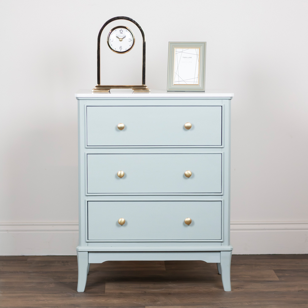Monroe large 3 dr locker with marble top sage