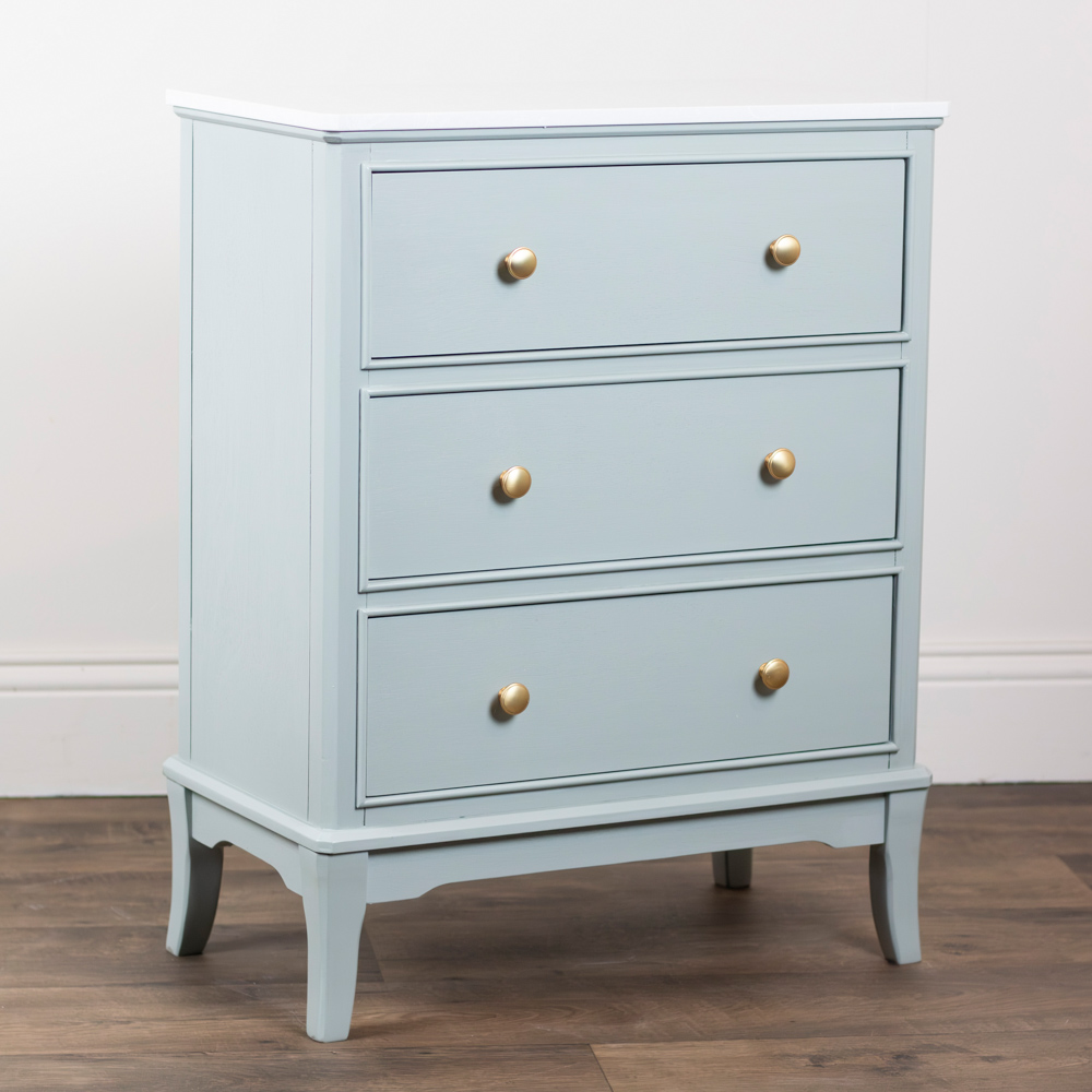 Monroe large 3 dr locker with marble top sage