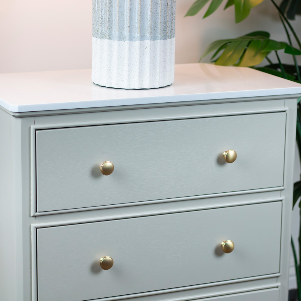 Monroe large 3 dr locker with marble top sage