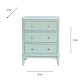 Monroe large 3 dr locker with marble top sage