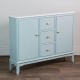 Monroe slim sideboard with marble top sage