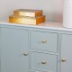 Monroe slim sideboard with marble top sage