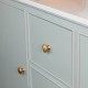 Monroe slim sideboard with marble top sage