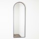 Modena arch wall mirror black 40x120cm