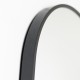 Modena arch wall mirror black 40x120cm
