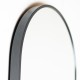 Modena arch wall mirror black 40x120cm