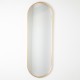 Modena pill shape mirror gold 40x120cm