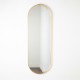 Modena pill shape mirror gold 40x120cm