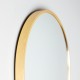 Modena pill shape mirror gold 40x120cm