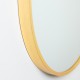 Modena pill shape mirror gold 40x120cm