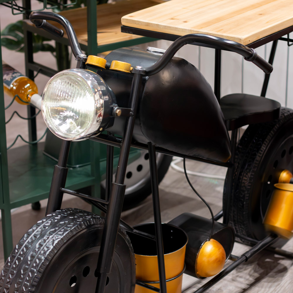 Harley motorbike bar black
