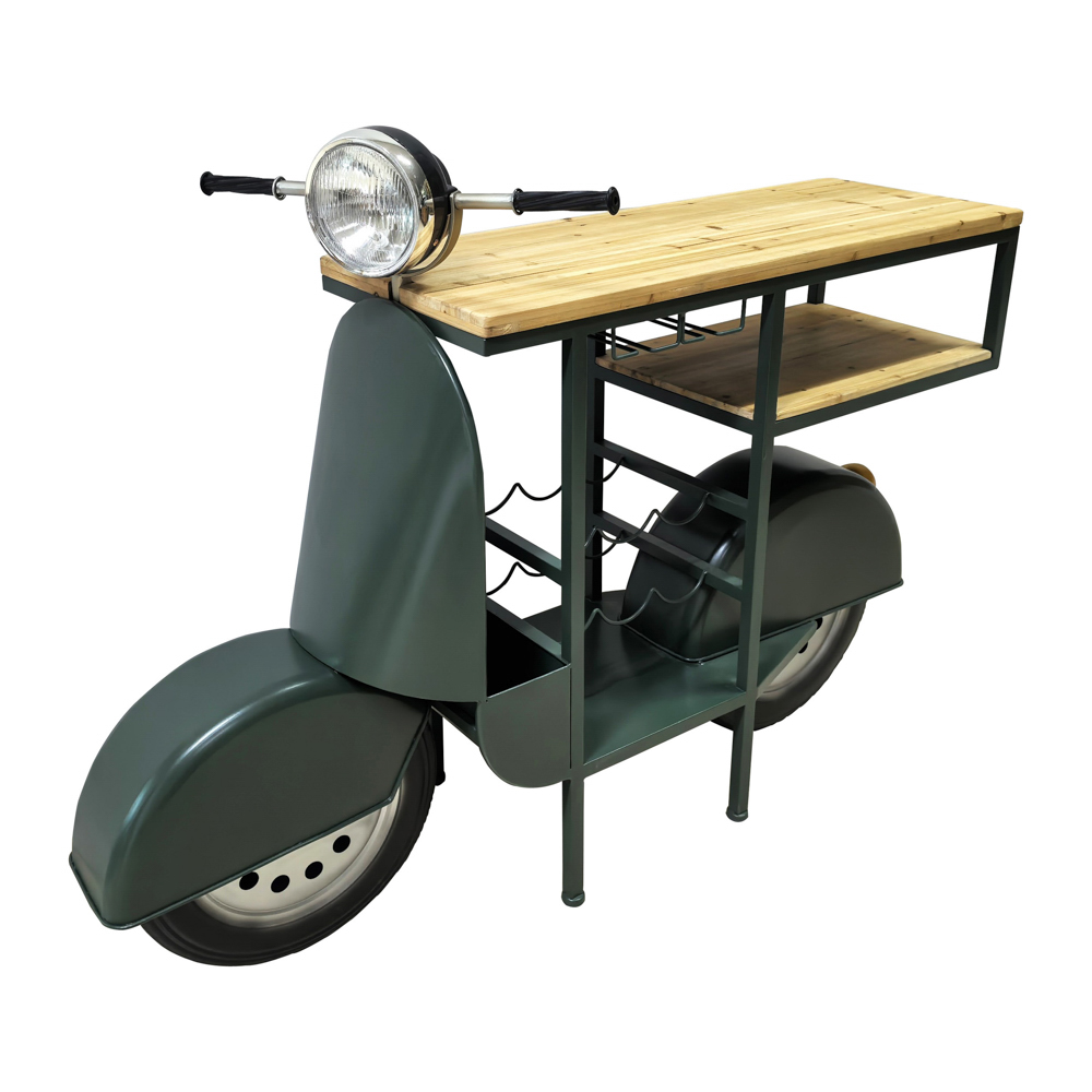 Vespa scooter bar green