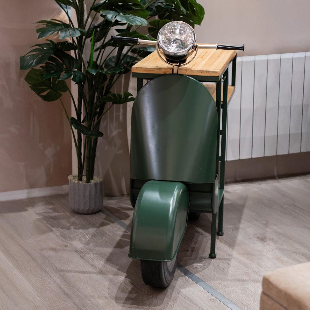 Vespa scooter bar green