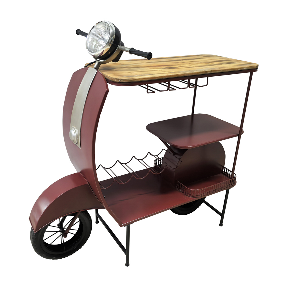 Vespa scooter bar red
