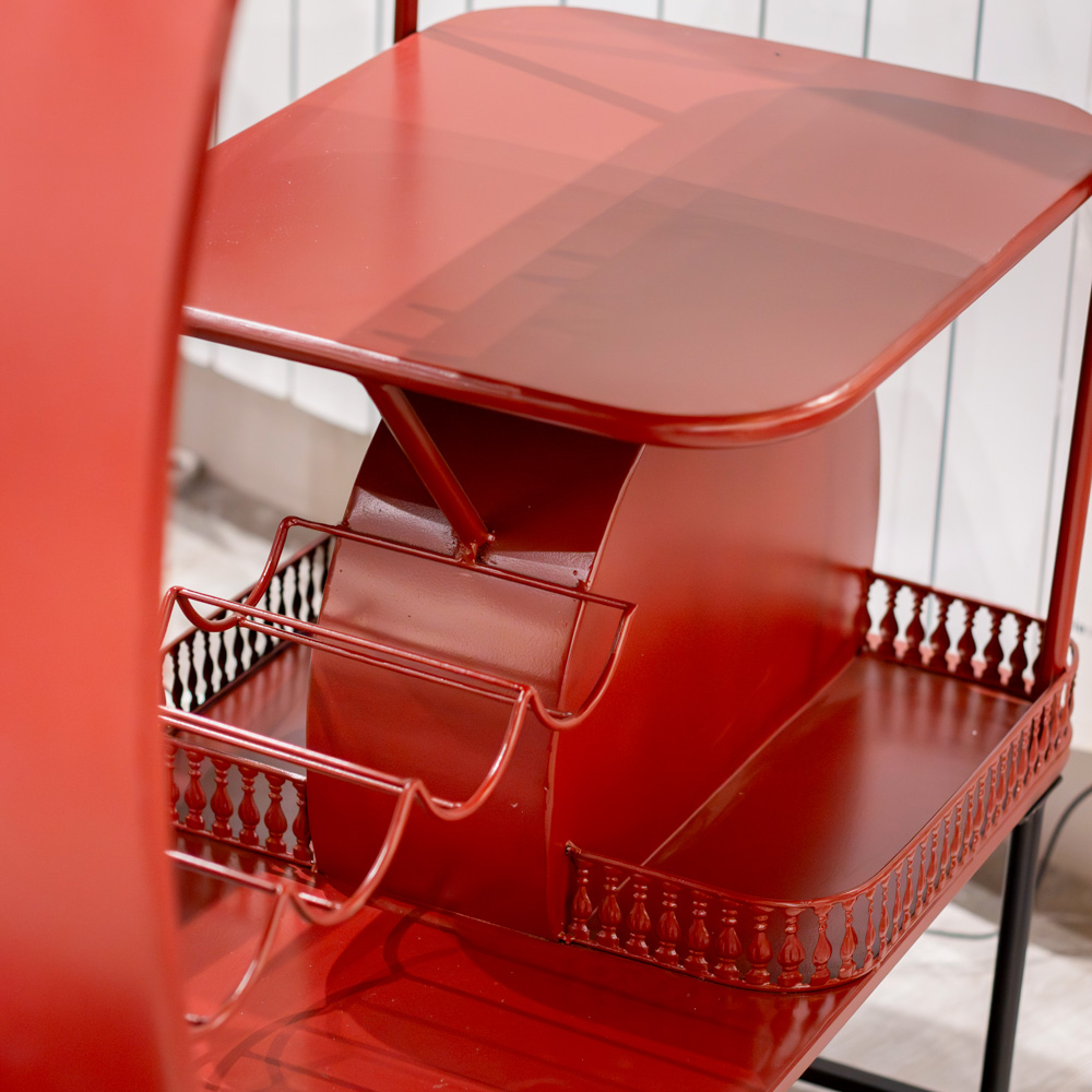 Vespa scooter bar red