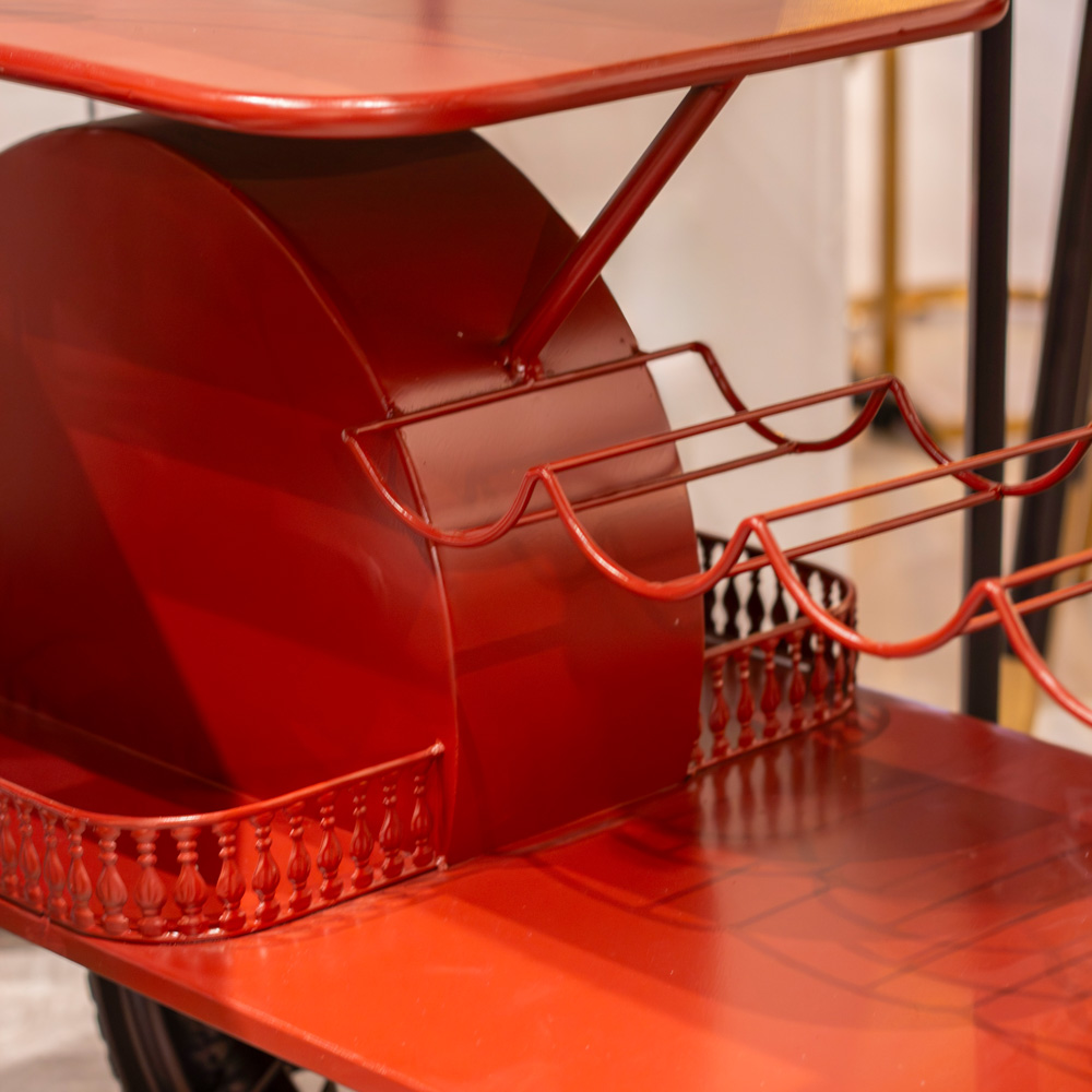 Vespa scooter bar red
