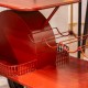 Vespa scooter bar red
