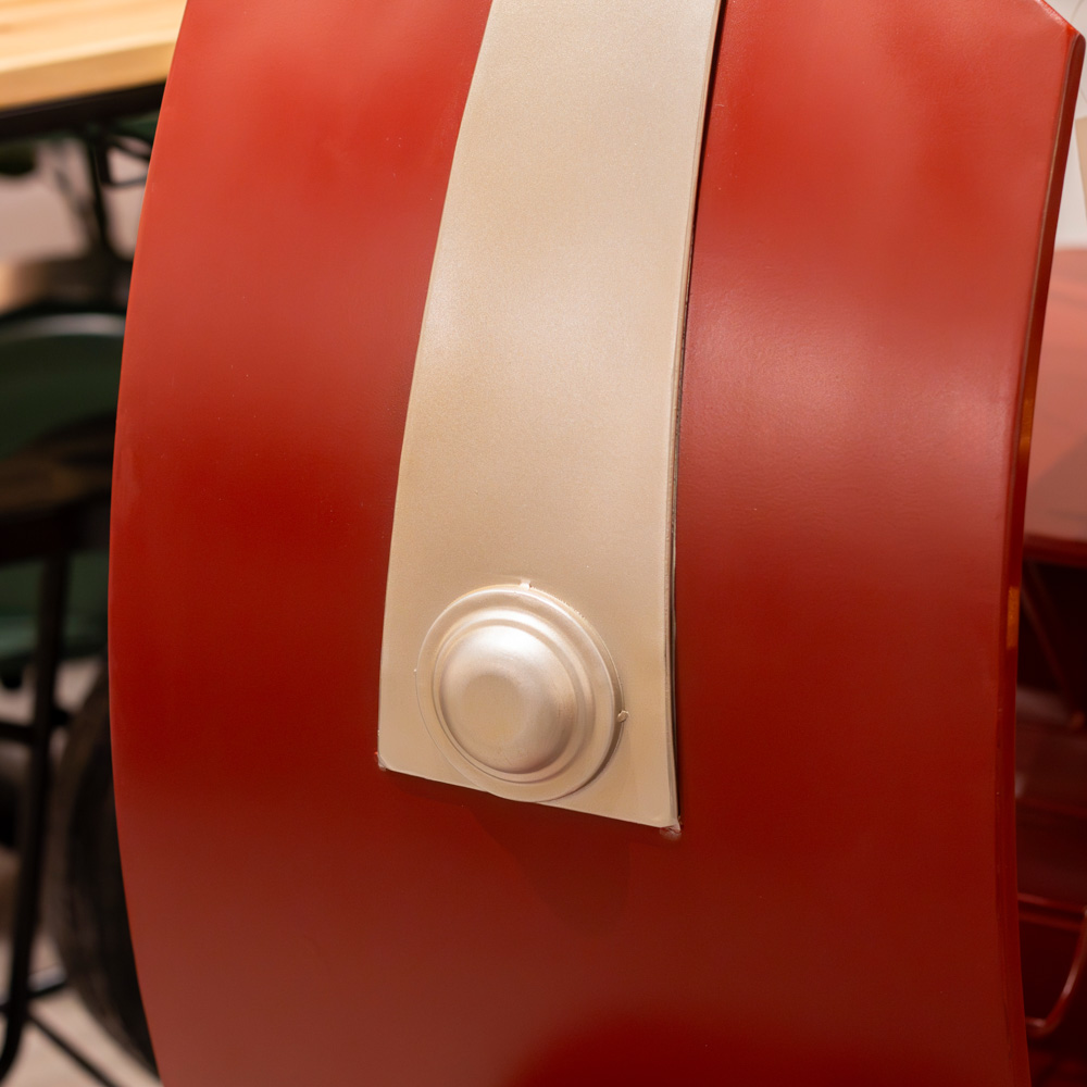 Vespa scooter bar red