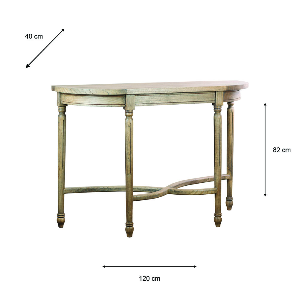 Marwood oxbow console table 120cm