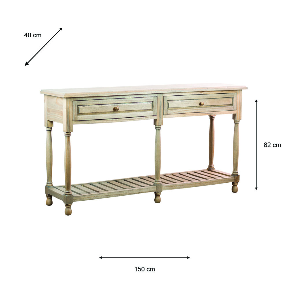 Marwood 2 drawer console table 150cm