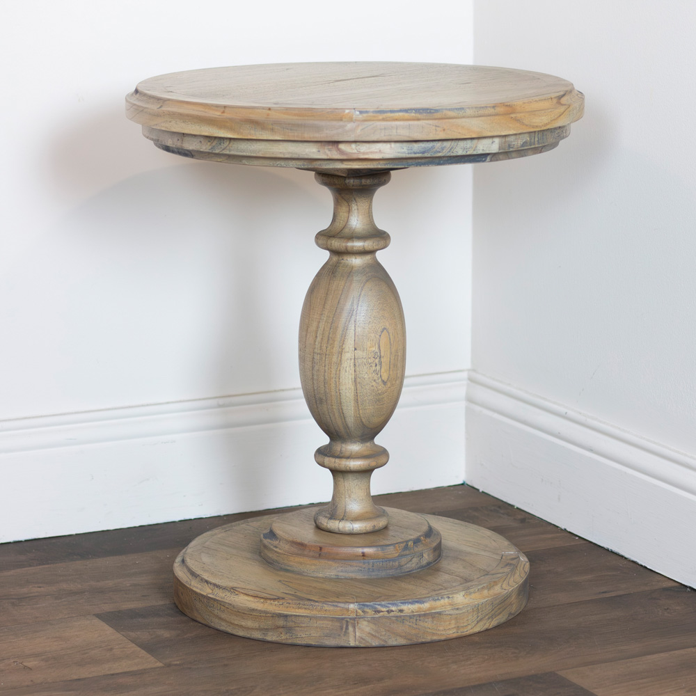 Marwood pillar side table round