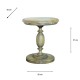 Marwood pillar side table round