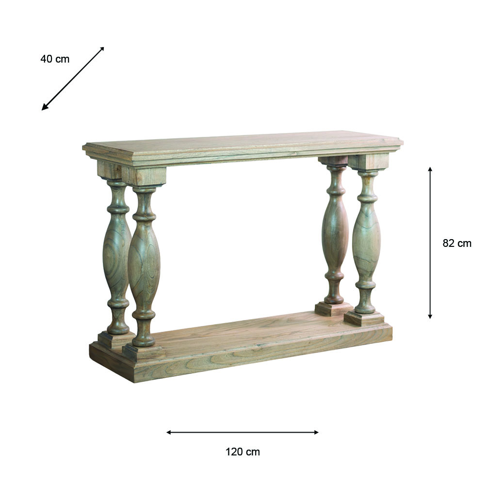 Marwood pillars console table 120cm