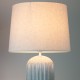 Presley ceramic table lamp ridged 64cm