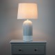 Presley ceramic table lamp ridged 64cm