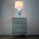 Presley ceramic table lamp ridged 64cm