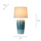Presley ceramic table lamp smooth 65cm
