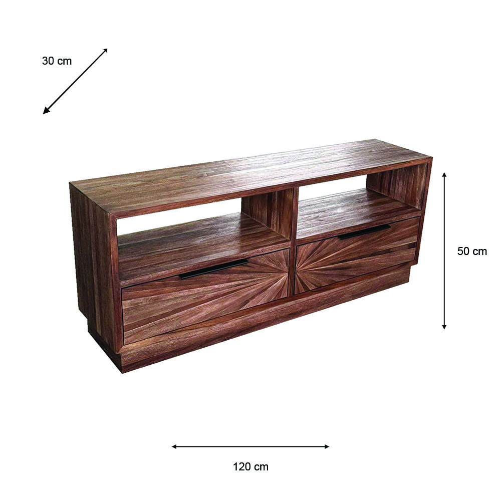 Ray tv unit dark teak