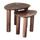 Ray s/2 side tables dark teak