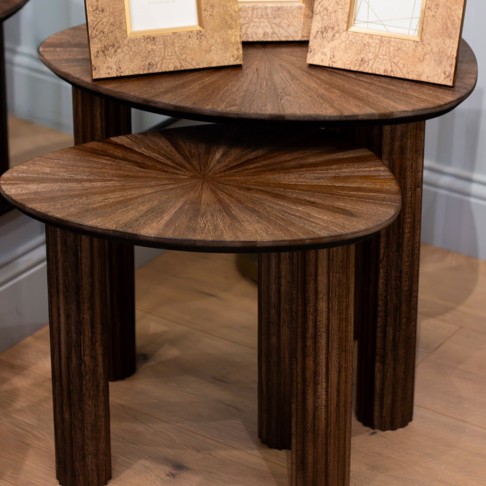 Ray s/2 side tables dark teak