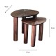 Ray s/2 side tables dark teak