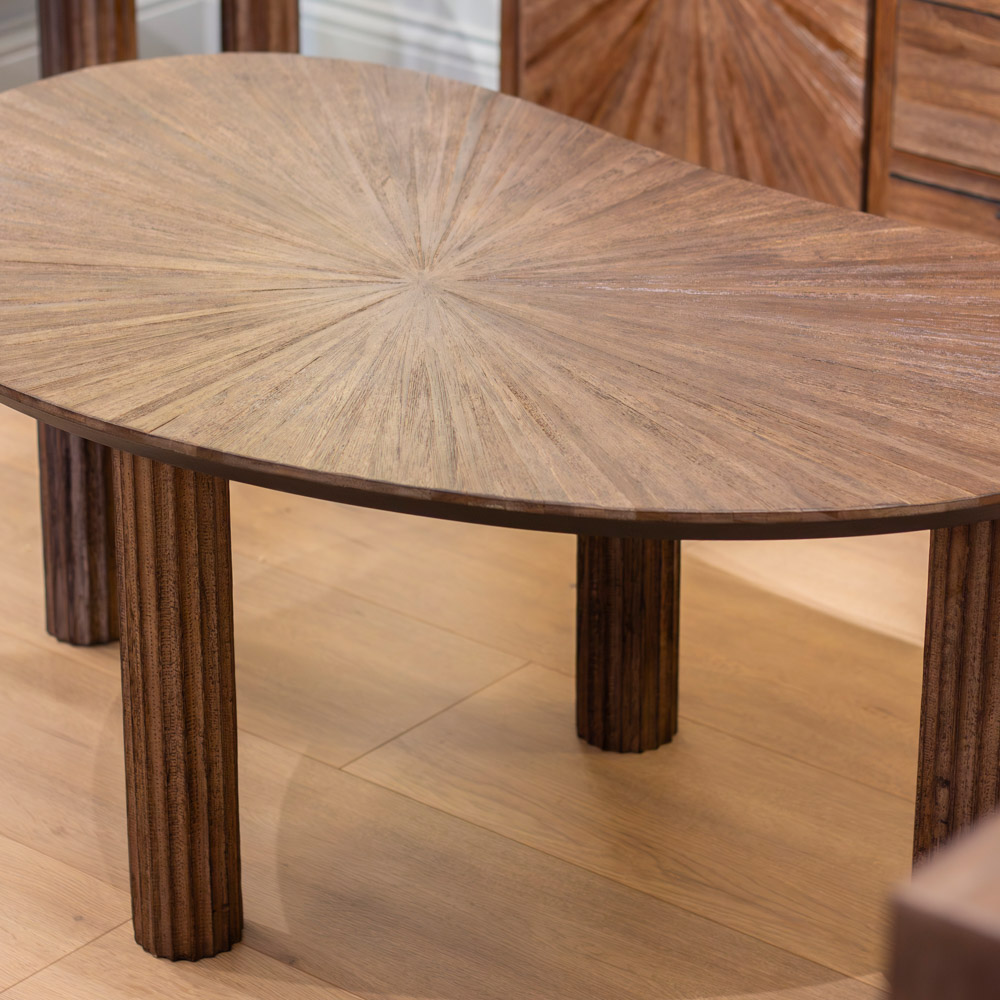 Ray coffee table dark teak