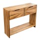 Ray 2 drawer console ginger teak