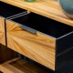 Ray 2 drawer console ginger teak